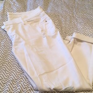 Old navy boyfriend skinny white jeans